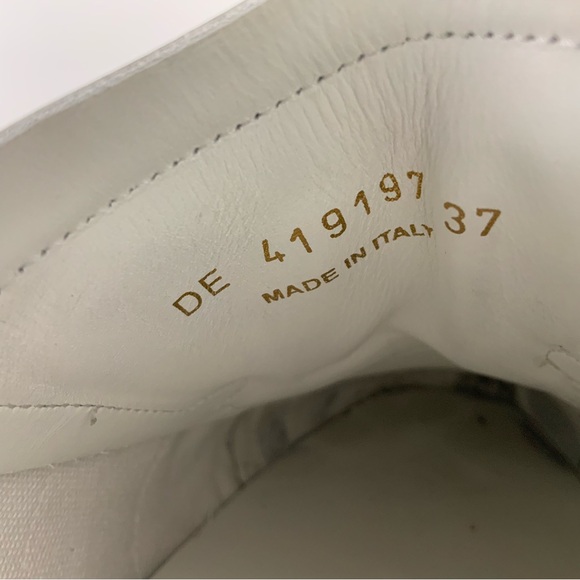 Saint Laurent Court Classic California Metallic Sneakers Sz 7 - Picture 9 of 12